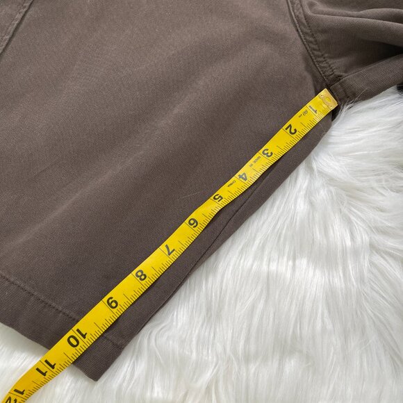 Dockers Canvas Flat Front Loose Fit Brown Cargo Shorts Men's Size 34 NWT - Picture 6 of 8